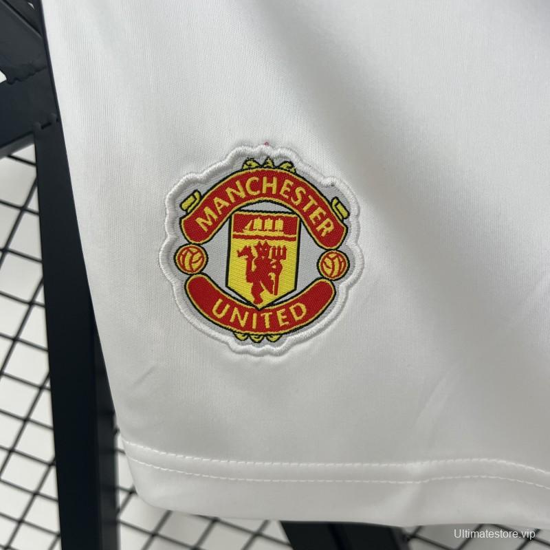 25/26 Manchester United Home Shorts