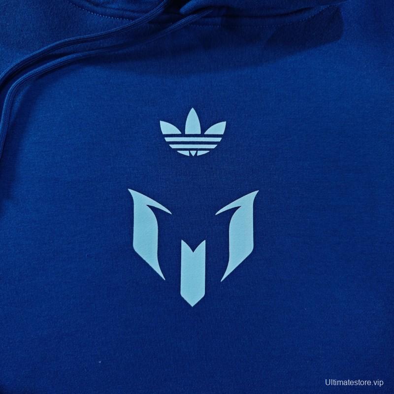 25/26 Inter Miami Messi Fleece-lined Hoodie 9 Color Full Zipper Jacket + Long Pants