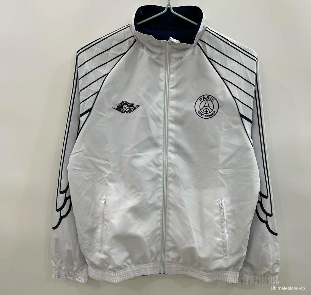 25/26 PSG Reversible White/Navy  Windbreaker