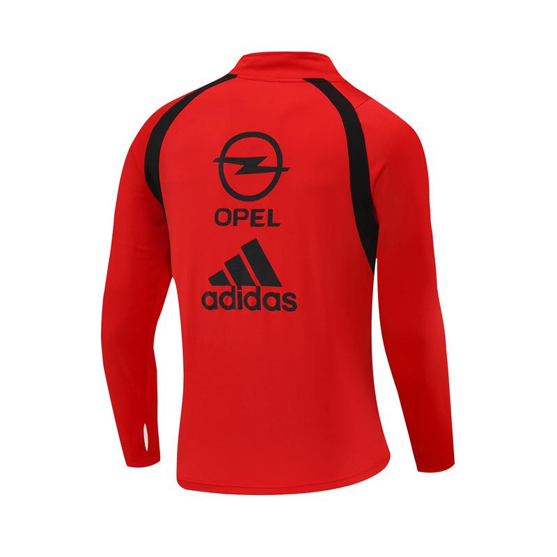 Retro 03/04 AC Milan Red Half Zipper Jacket
