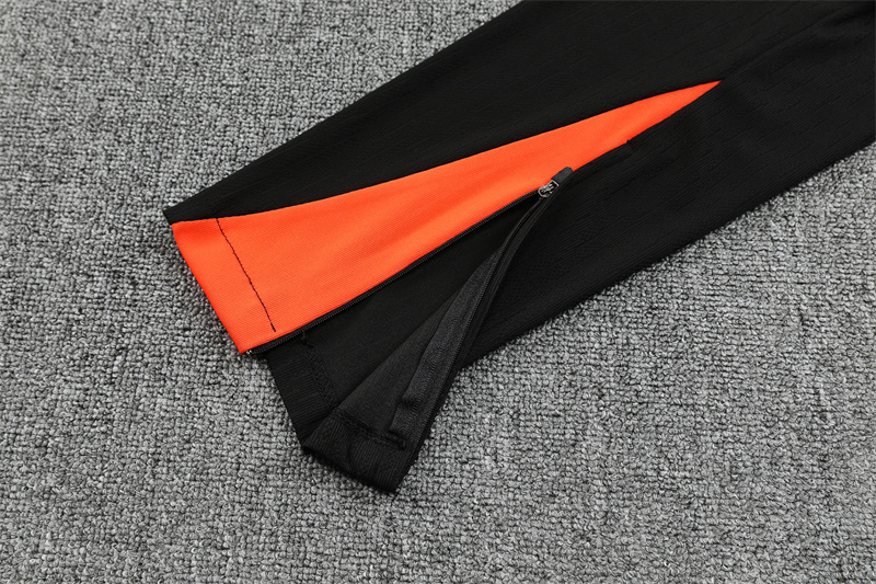 Player Version 25/26 Brazil Black Half Zipper Jacket+Long Pants