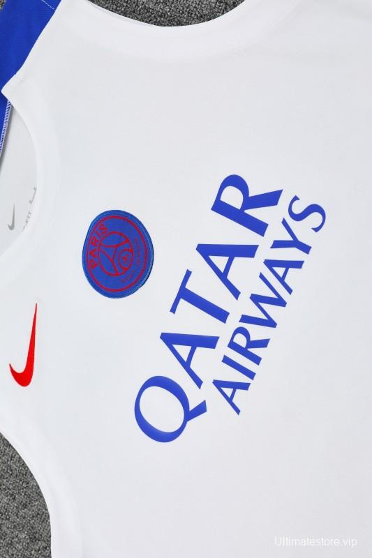25/26 PSG White Vest Jersey+Shorts