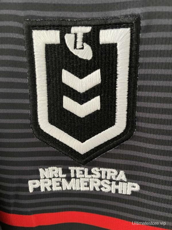 25/26 Penrith Panthers Black with Rainbow Horizontal Stripes Jersey