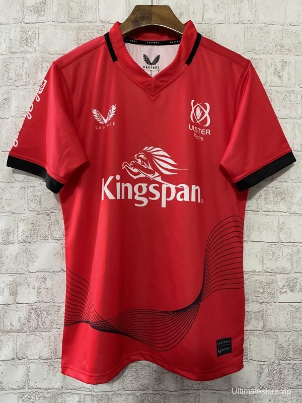24/25 Ulster Red with Wave Pattern Home Jersey