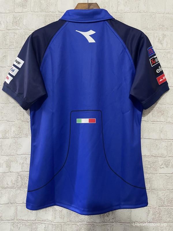 2024 F1  Ducati Corse Blue with Navy  Sleeves Racing Motorsports Polo