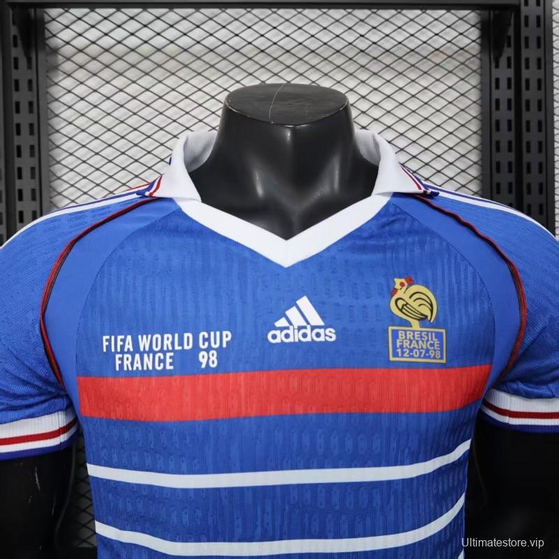 Player Version 1998 France Home Jersey