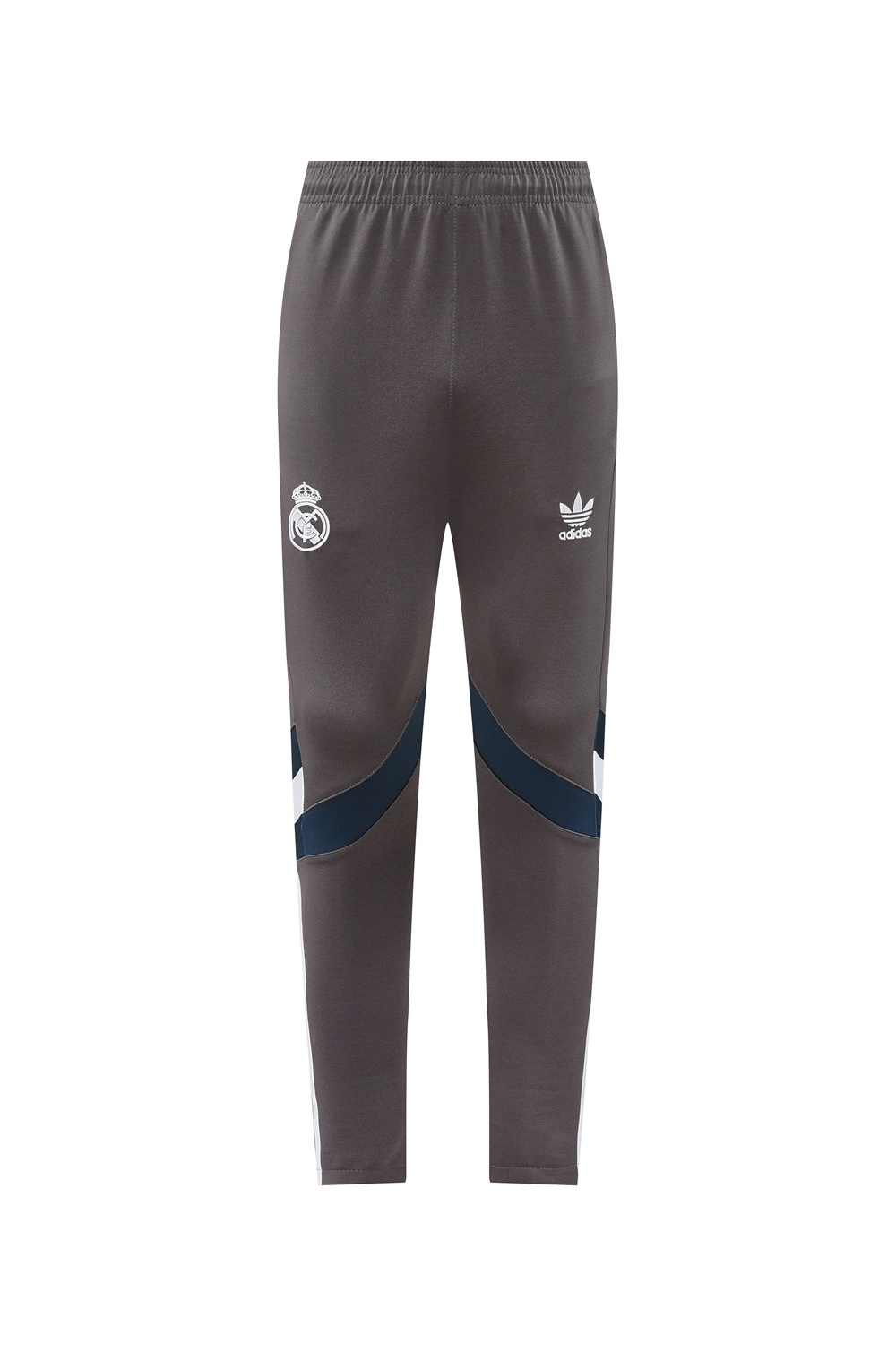 25/26 Real Madrid Light Grey Full Zipper Jacket+Long Pants