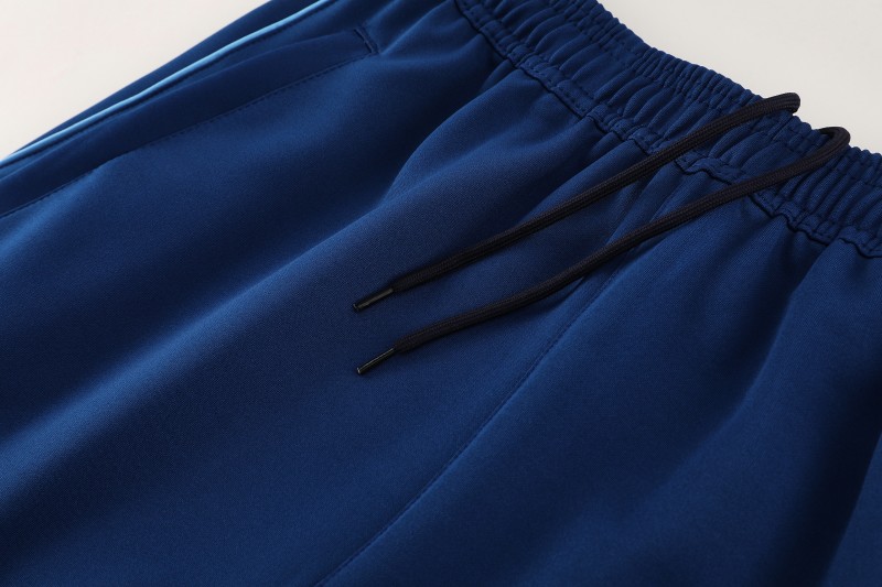 2025 Adidas Azure Blue Full Zipper Jacket+Long Pants