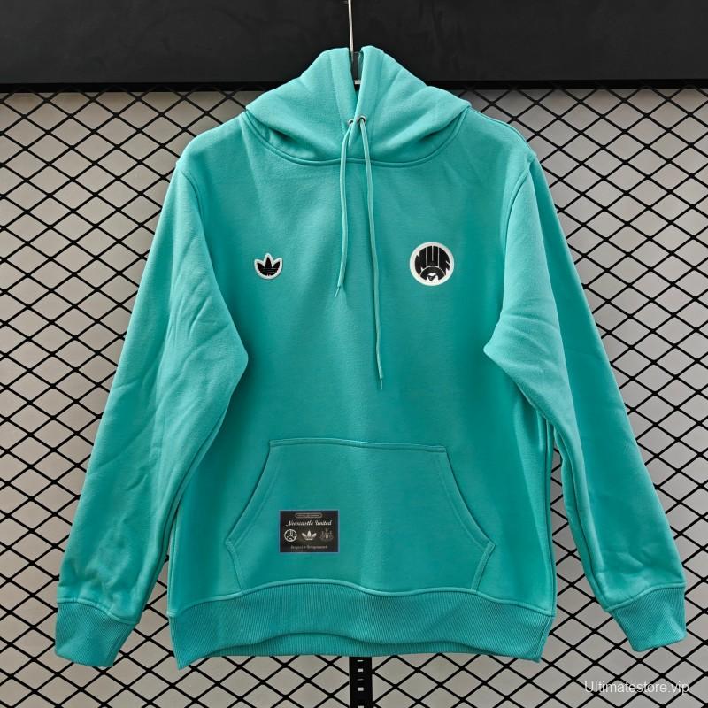 25/26 Adidas x Newcastle United Retro Embroidered Logo Hoodie 9 Colors