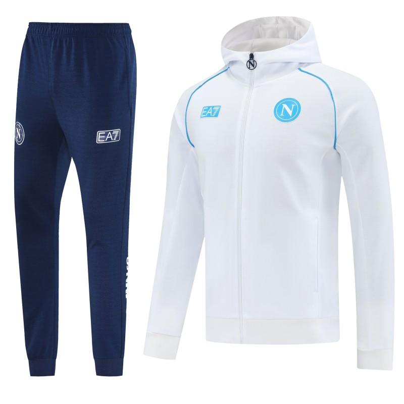 25/26 Napoli  White  Full zipper Jacket Tracksuit+ long pants