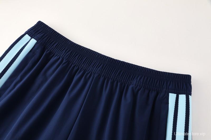 2026 Argentina Navy Blue Full Zipper Jacket + Long Pants