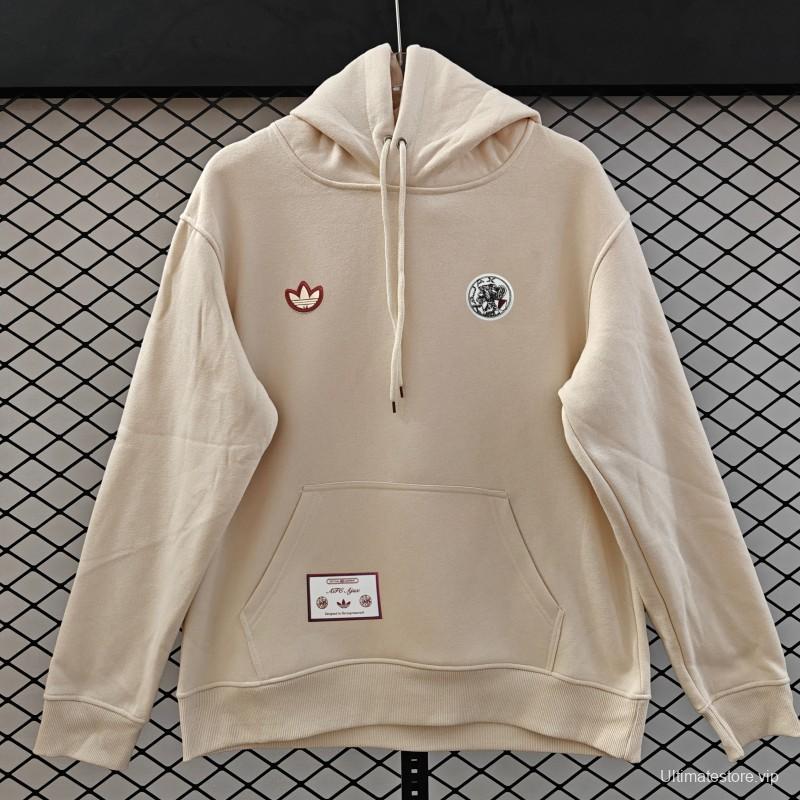25/26 Ajax Embroidered Logo Hoodie 9 Colors