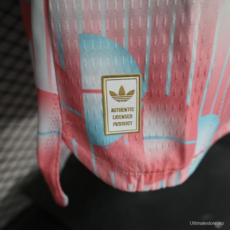 2026 Player Version Belgium Away White Pink Jersey