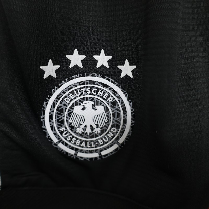 2026 Player Version Germany Black with White Stripes Shorts