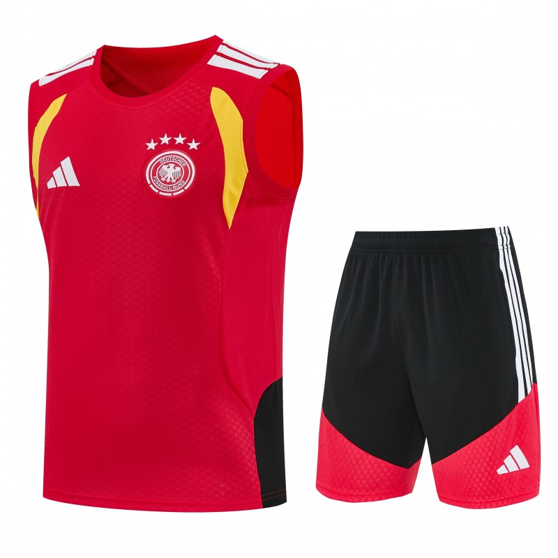 26/27 Germany Red  Sleeveless Training Vest +Shorts Set