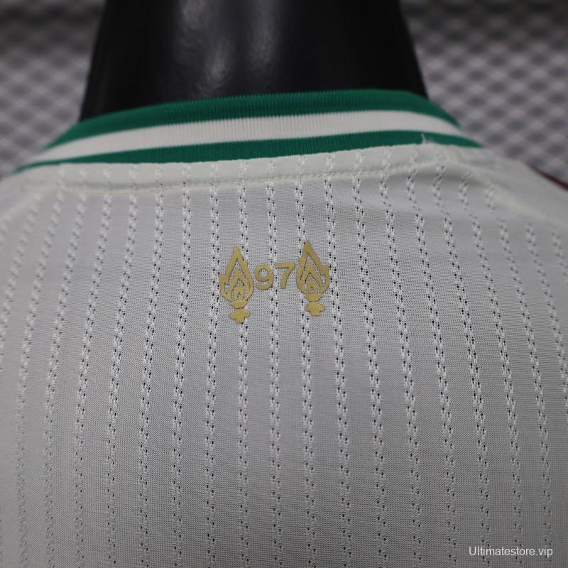 Player Version 26/27 Liverpool FC Off-White with Gold Crest  Special Edition Away Jersey