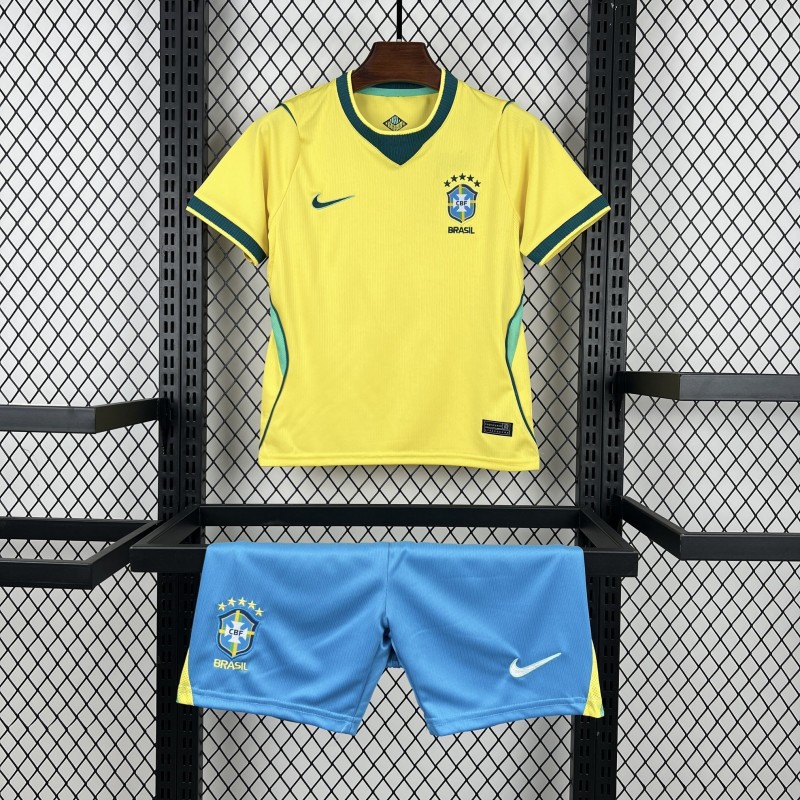2026 Kids Brazil World Cup Home Kit