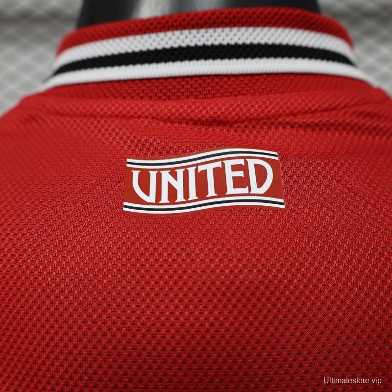 Player Version 25/26 Manchester United Red  Home Jersey