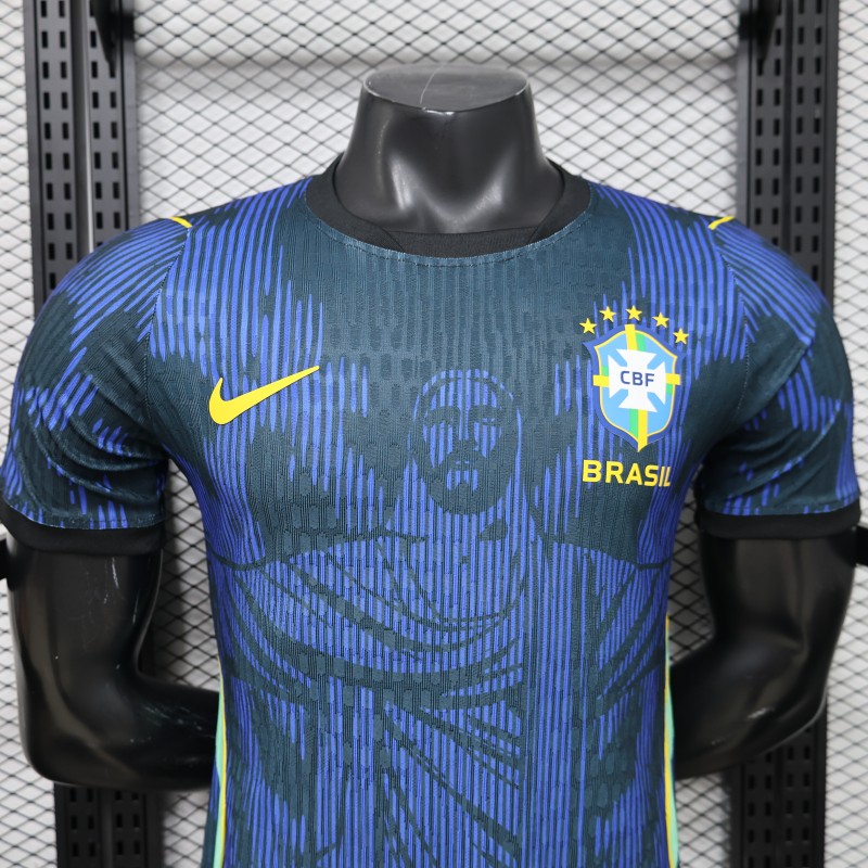 Player Version 2026 Brazil Navy Blue  Special Edition Away Jersey