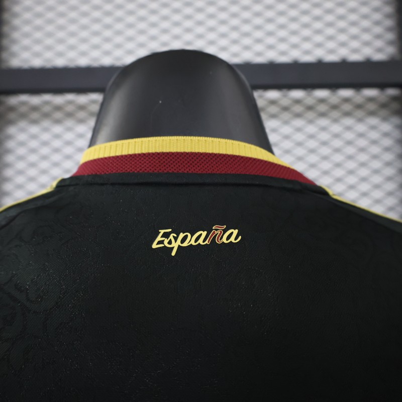 Player Version 2026 Spain Away Black Jersey