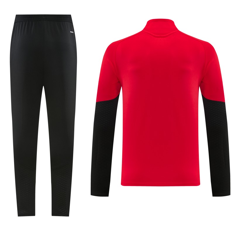 26/27 Arsenal Red Half Zipper Jacket Tracksuit + Long Pants