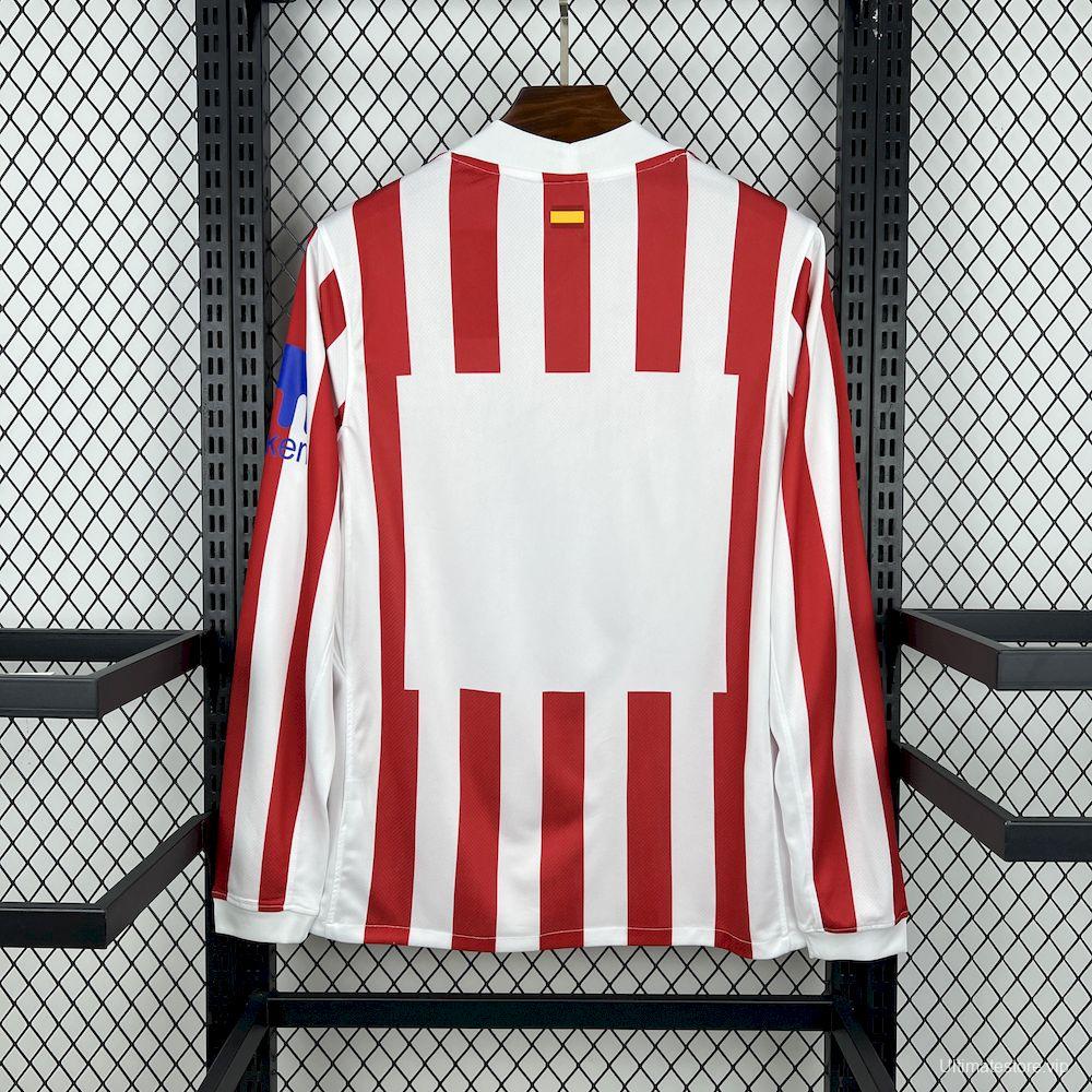 2025/26 Mens Atletico Madrid Home Long Sleeve Jersey
