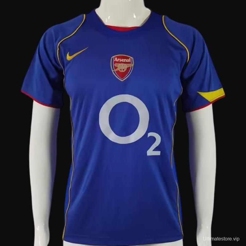 Retro 04/05 Arsenal Away Blue Jersey