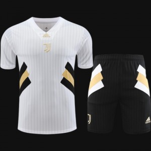 23-24 Juventus Remake Icon White Short Sleeve Jersey+Shorts