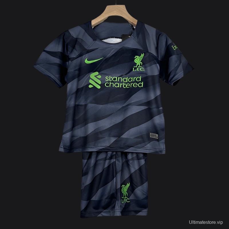 23/24 Kids Liverpool Goalkeeper Black Set