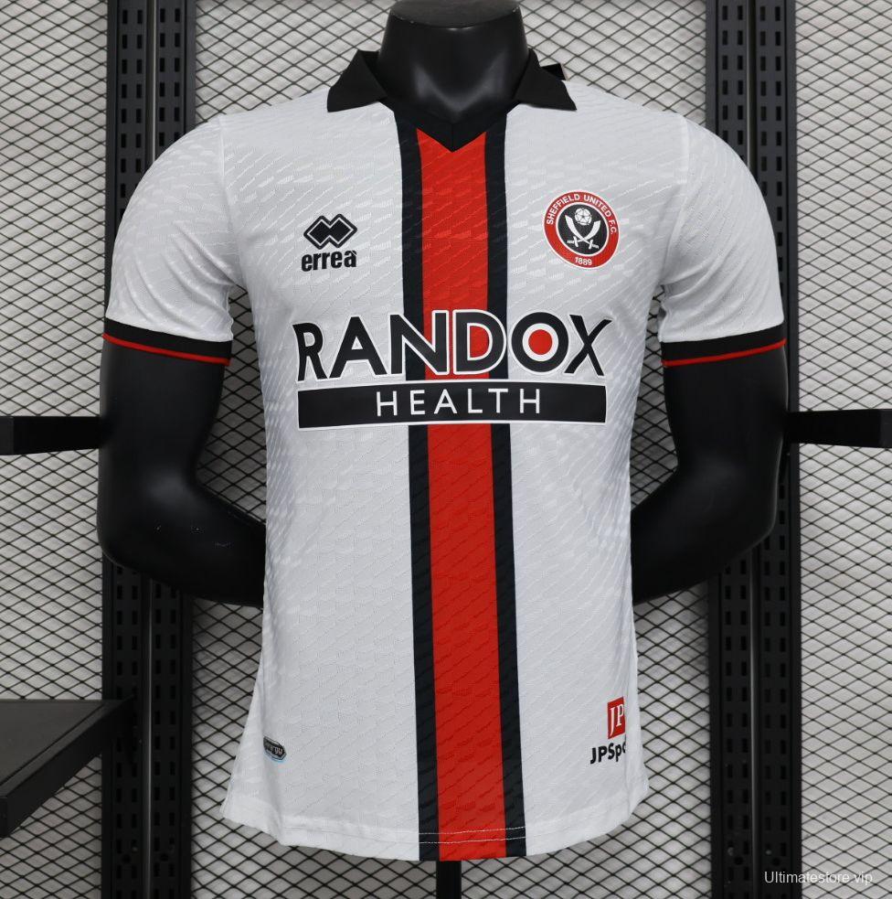 Player Version 23/24 Sheffield United Away White Jersey