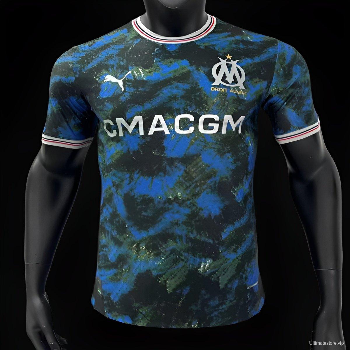 Player Version 24/25 Olympique Marseille Away Blue Jersey