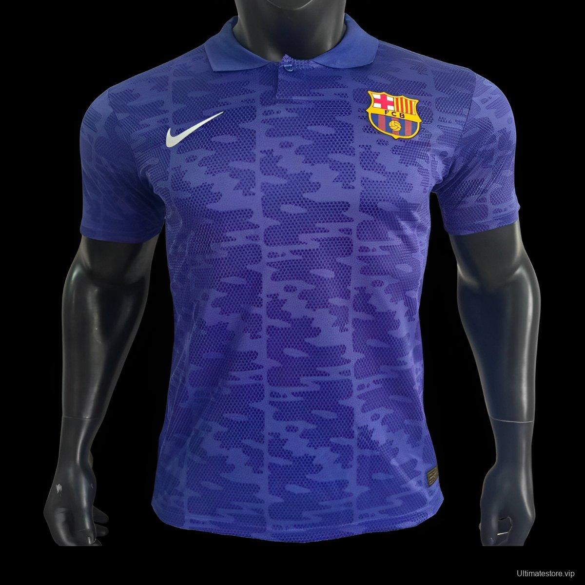 Player Version 24/25 Barcelona Deep Purple Polo Jersey