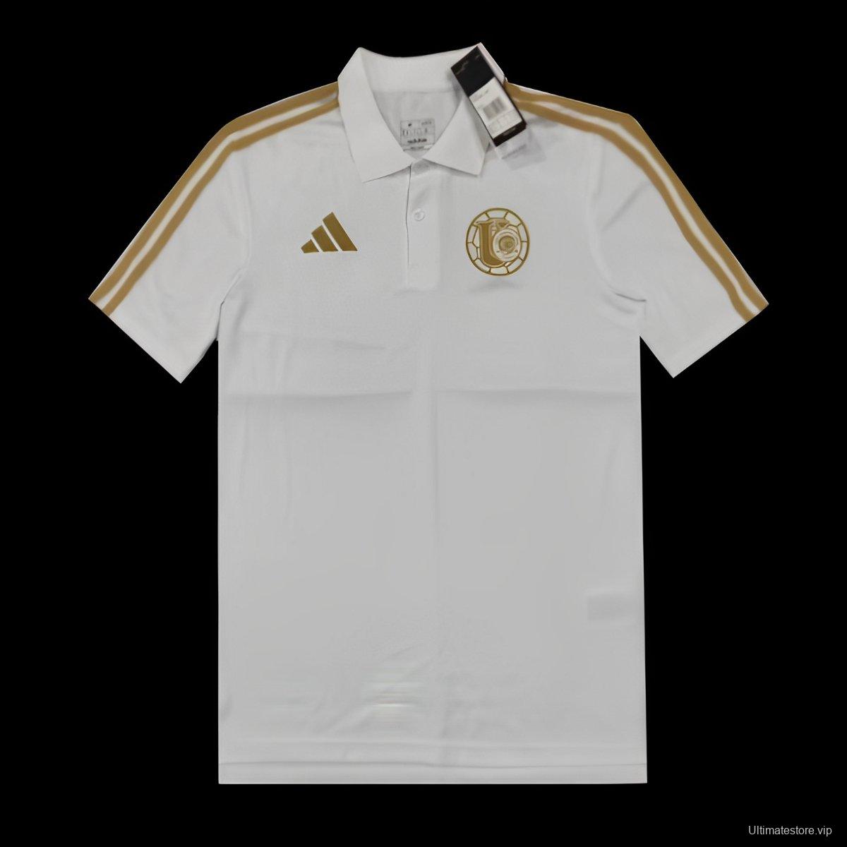 25/26 Adidas Tigres UANL DNA Polo White Jersey