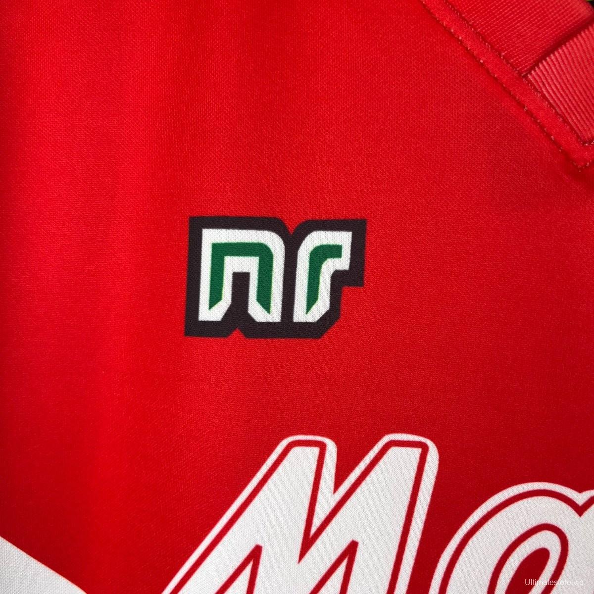 Retro 90/91 Napoli Third Red Jersey