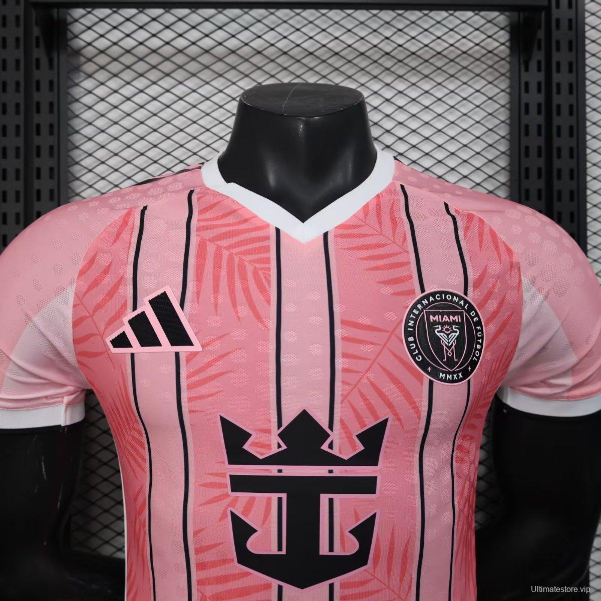 Player Version 25/26 Inter Miami CF Pink with Palm Leaf and Stripes Jersey
