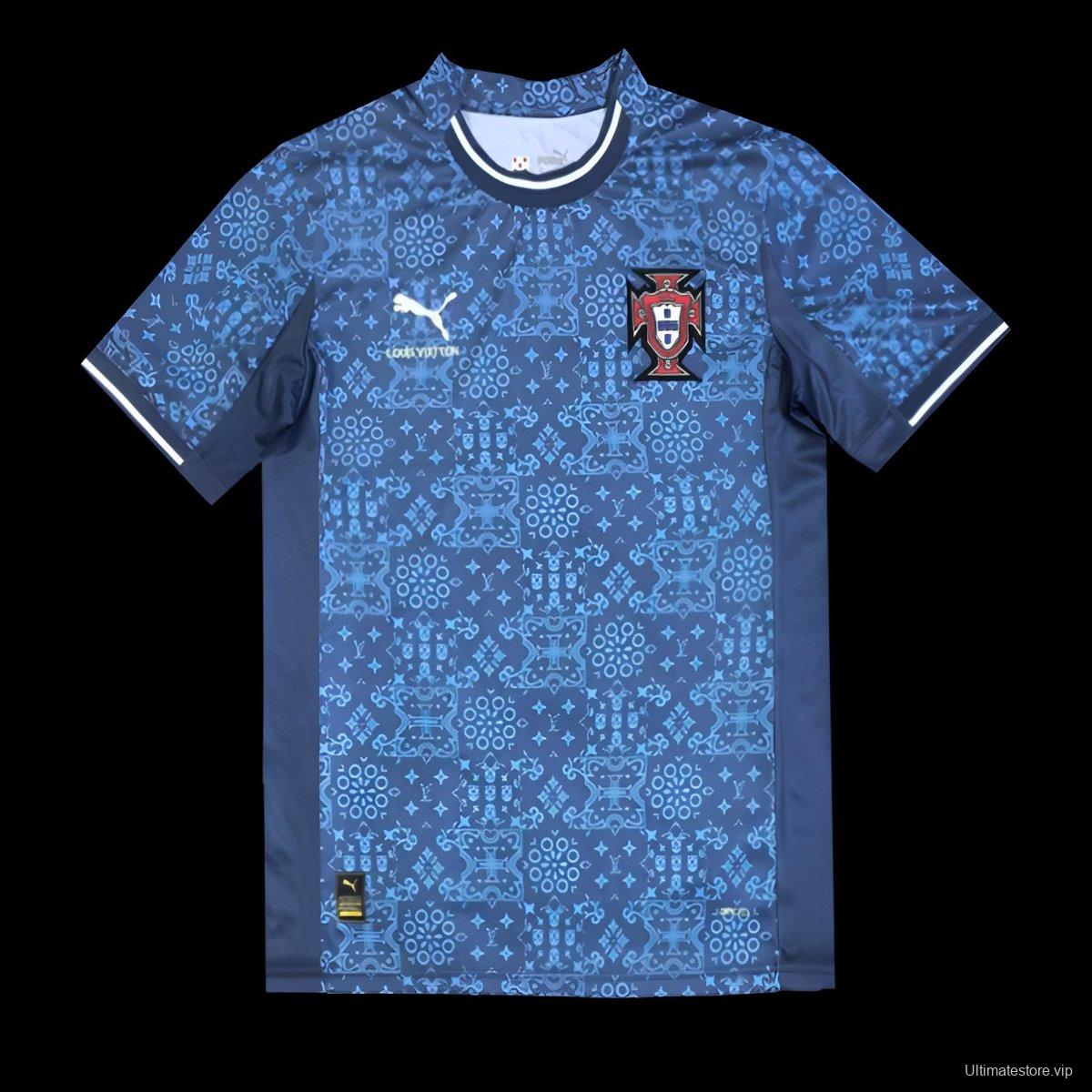 2025 Portugal Louis Vuitton Navy Special Jersey