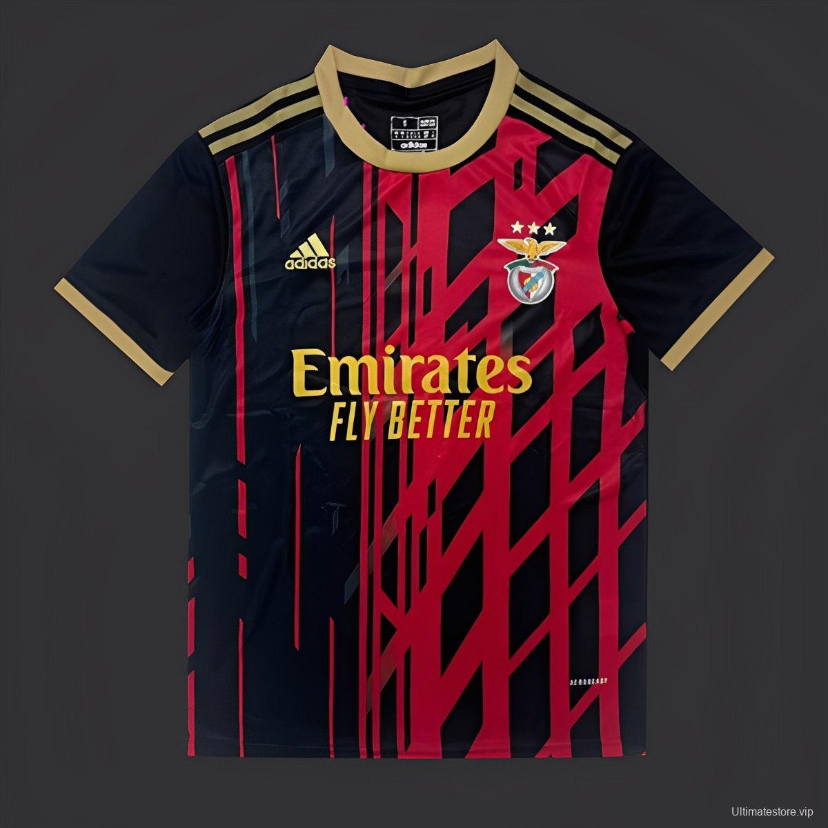 25/26 SL Benfica Black with Geometric Pattern Jersey