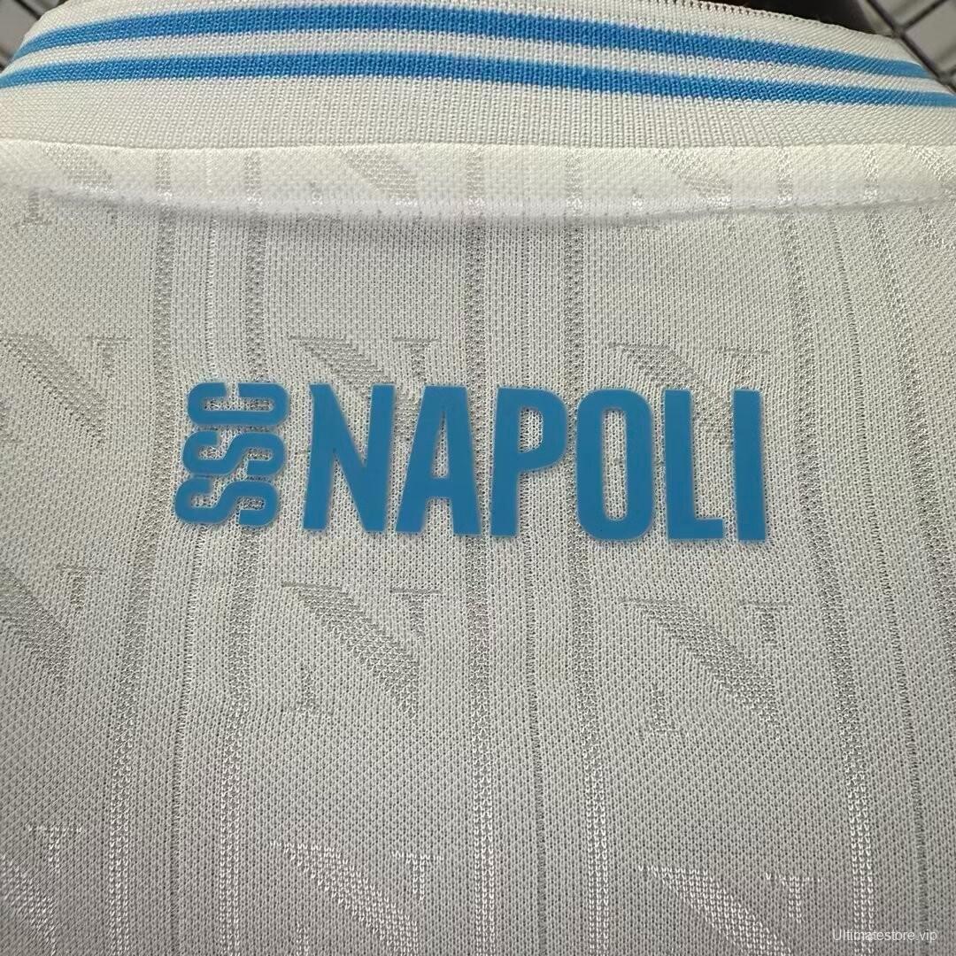 Player Version 25/26 SSC Napoli Champion Away White Jersey