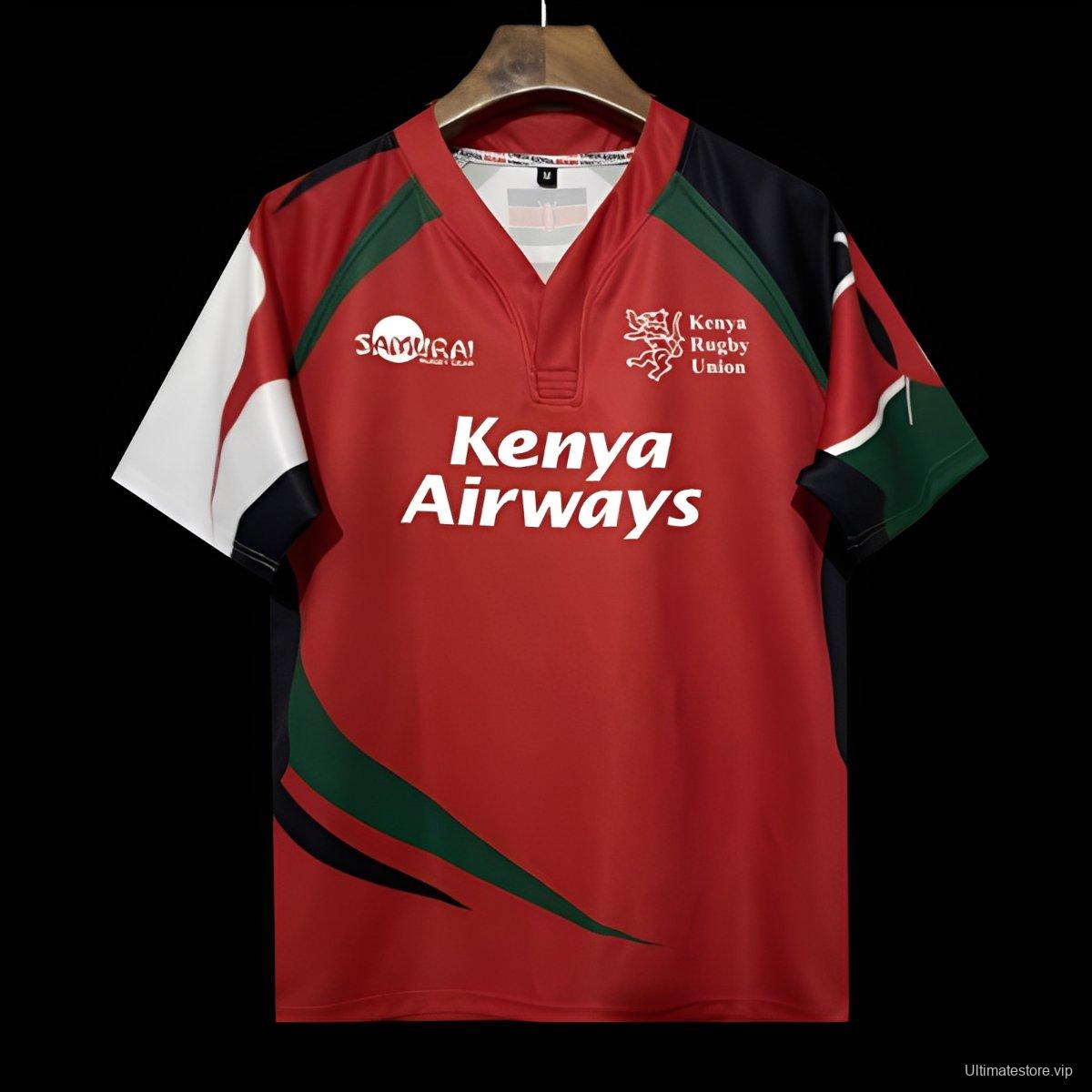 2026 Kenya Red with Diagonal Stripes Jersey