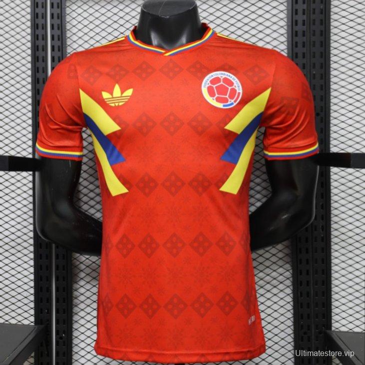 Player Version 2026 Colombia Special Edition  Away Red Jersey