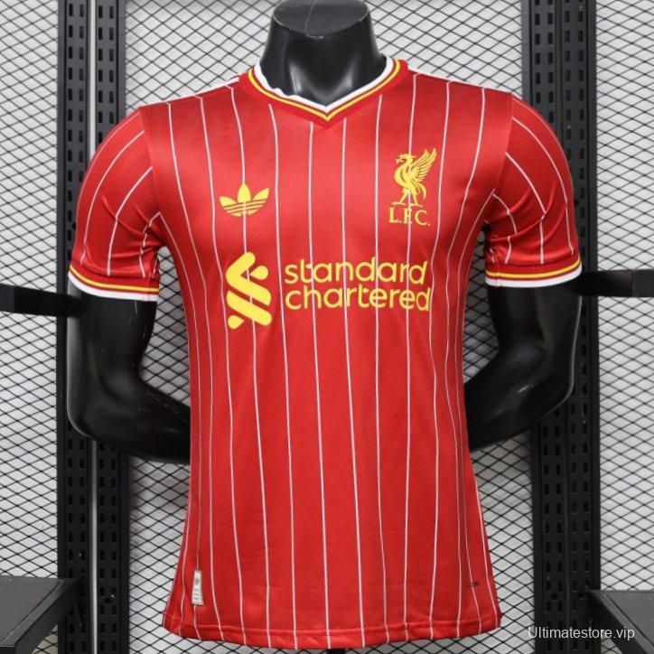 Player Version 26/27 Liverpool Red with White Pinstripe Home Jersey