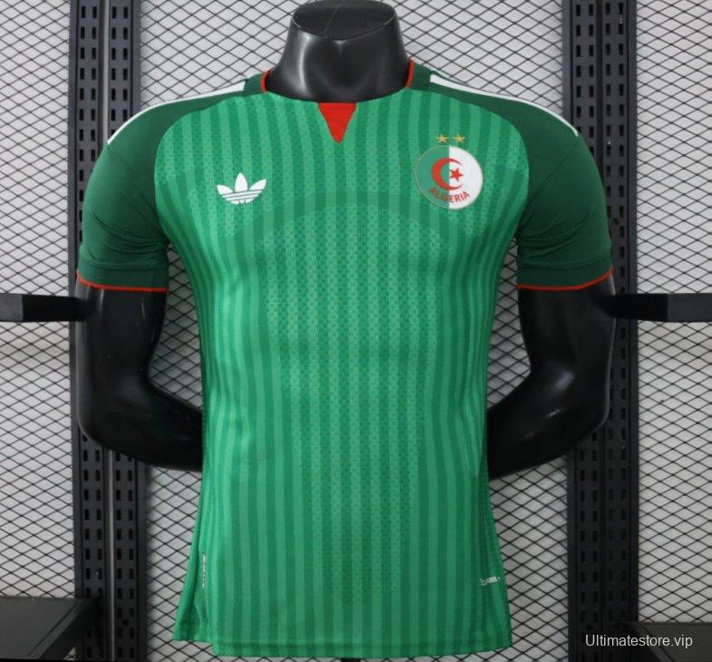 Player Version 26/27  Algeria Green Stripe V-Neck Special Edition Jersey