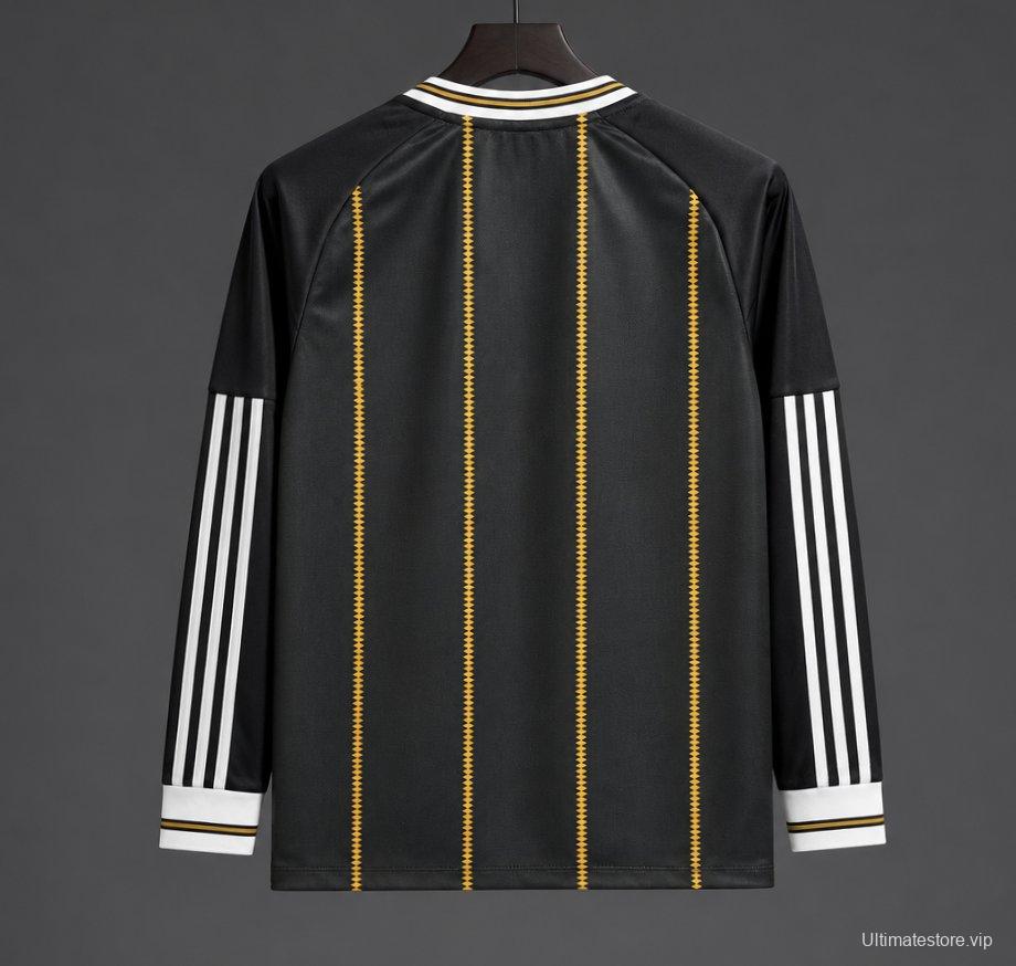 2026 Germany Away Black/Gold Long Sleeve Jersey