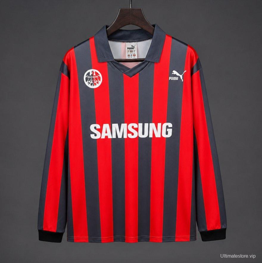 Retro 92/93 Eintracht Frankfurt Home Long Sleeve Jersey