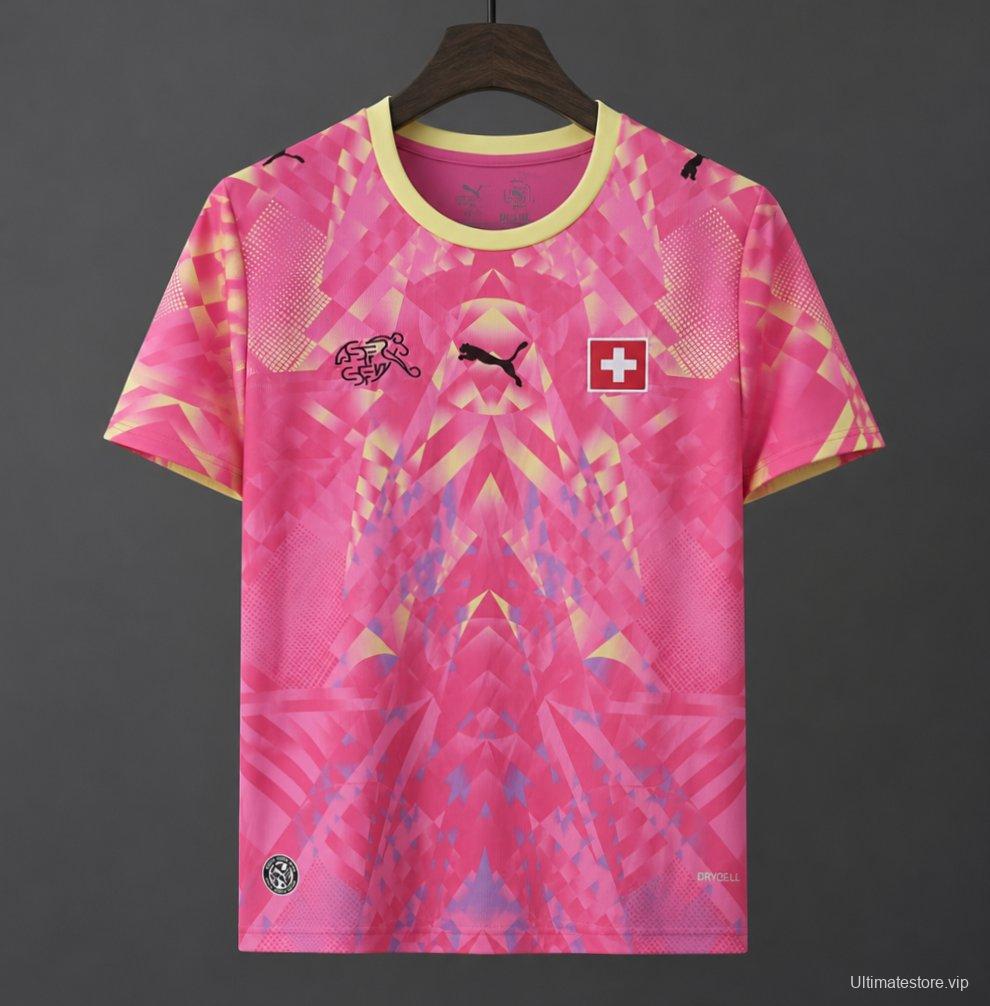 2026 Switzerland Pink Goalkeeper Jersey