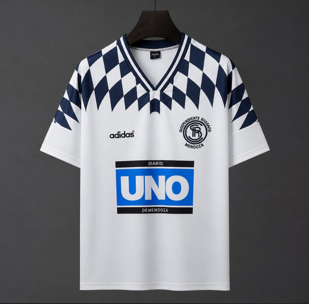 Retro 98/99 Independiente Rivadavia Mendoza White  Jersey