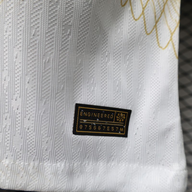 Player Version 26/27 PSG/Paris Saint-Germain Pre-Match White/Gold Jersey