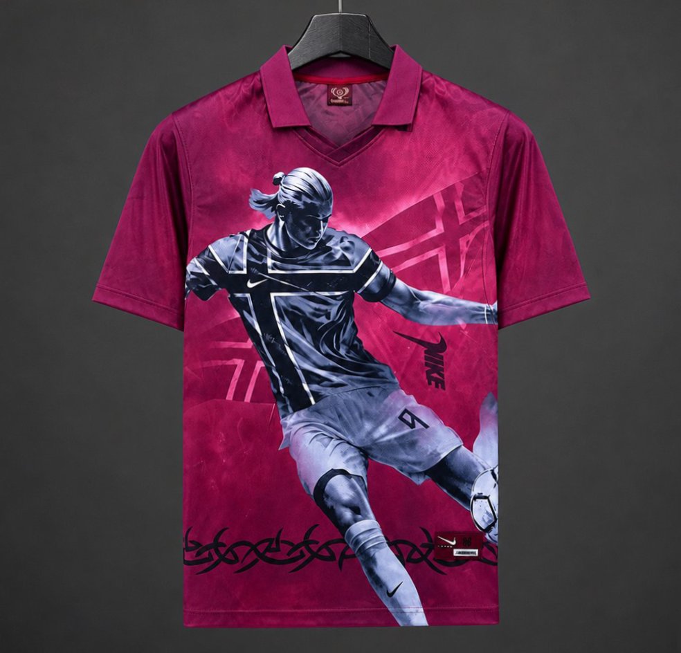 2026 Norway x Travis Scott Cactus Jack Total 90 Haaland  Maroon Jersey