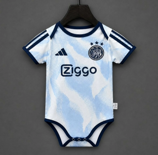 26/27 Ajax Away Blue Baby Romper Jersey